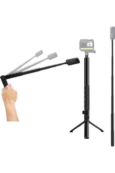 Coverzone 360° Bullet Time Kamera Tutucu Tripodu,1/4 Vida Alüminyum,Insta360 ...