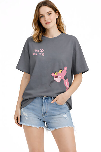 ArtYus Μπλουζάκι Unisex Oversize με στάμπα Pink Panther – Βαμβακερό T-Shirt σ...