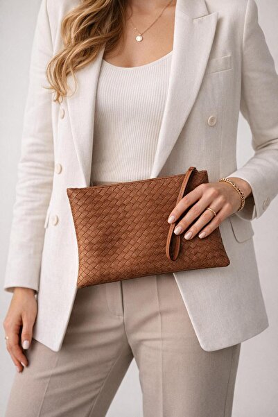 Nexora Collection Πλεκτό σχέδιο Tudy Model Γυναικεία τσάντα χειρός