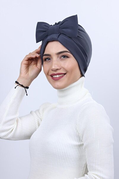 ÇİĞDEM AYDIN Γυναικείο φιόγκο διπλής όψης σταυρωτό καπό πρωτοεμφανιζόμενου