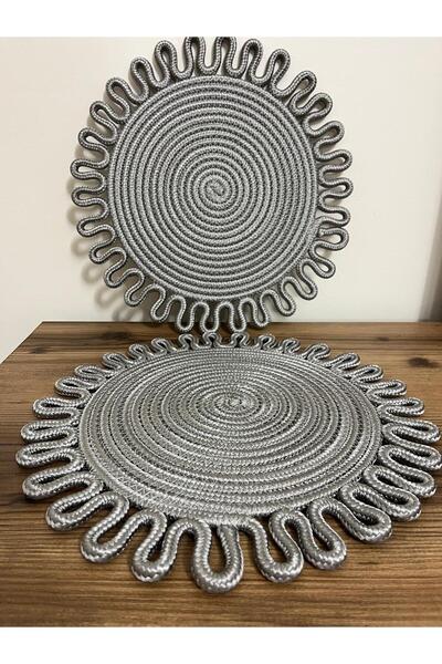 naylişhome 2 σετ τραπεζομάντηλων από γιούτα, αμερικάνικο σετ σερβιρίσματος, ρ...