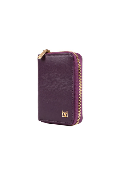 BAYDERİ Monisi Zipper Wallet Purple