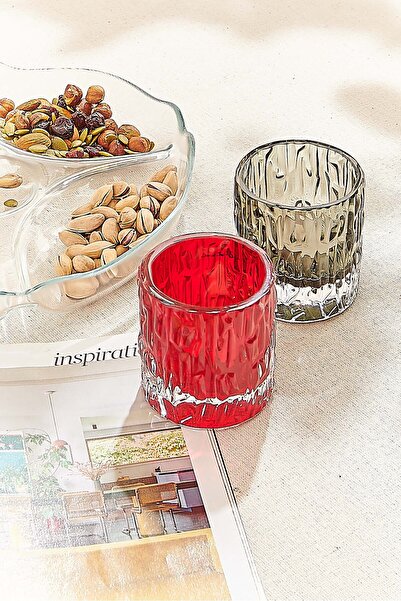 Paşabahçe Kabuk Tealight Mumluk 7 cm Smoke