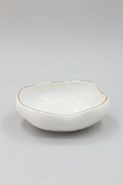 İpek Porselen 19 cm Gilded Salad Plate for 2 People Zahra Model – Stylish and...