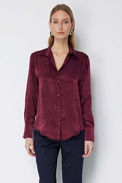 ON Fabric Patterned Polo Collar Shirt