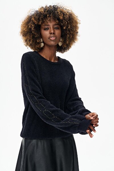Blue Shadow Gakumi Black Women's Sweater 40/42