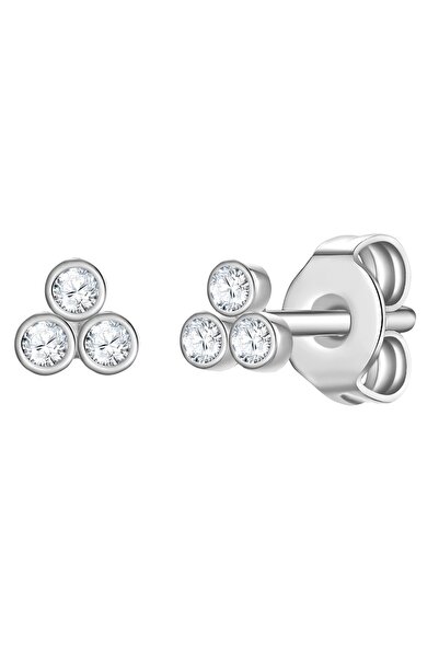 eastside Edelstahlohrstecker Ohrstecker Edelstahl Zirkonia weiß