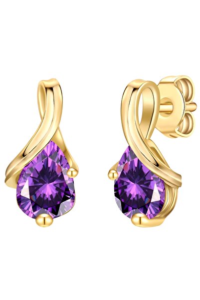 Rafaela Donata Silberohrstecker Ohrstecker Sterling Silber gelbgold Zirkonia ...