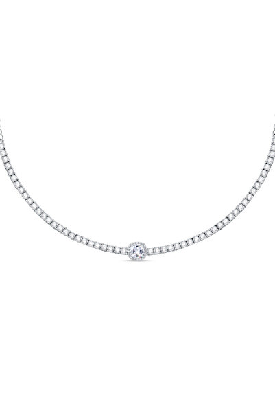 MORELLATO Κολιέ Tesori, ασήμι 925, επιροδιωμένο, μήκος αλυσίδας 42 εκ., ασημέ...