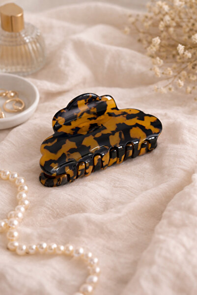 PABALAS Luxury Bone Hairpin – Premium Acetate Large Hair Clip (Patterned Coll...