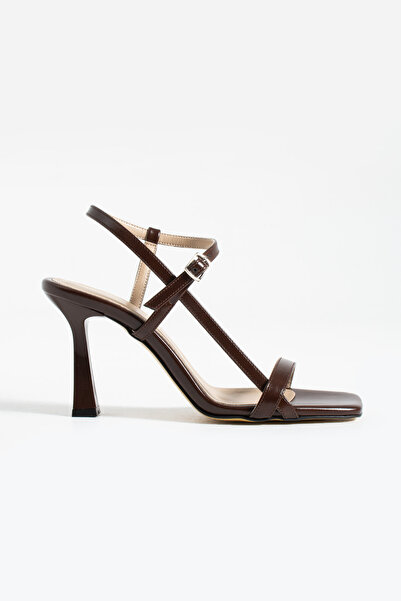 Siena Shoes Rise Women's Strappy Heeled Sandals Brown