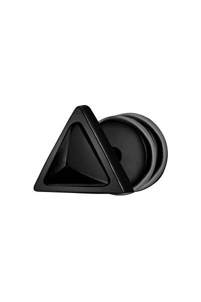 True Rebels Edelstahlohrstecker Ohrstecker Edelstahl schwarz Zirkonia schwarz