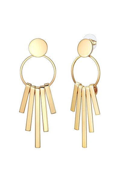 Lulu & Jane Modeschmuckohrhänger Ohrhänger gelbgold