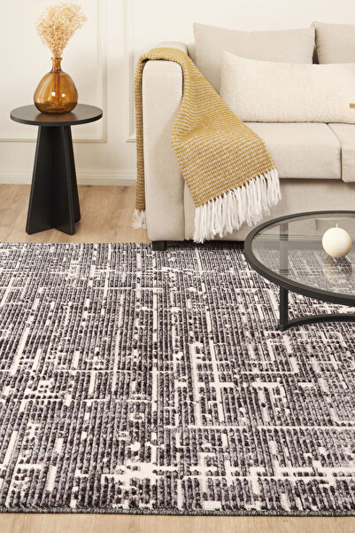 Kaşmir Halı 7/24 İskandinav Sten Antrasit 80x150 cm