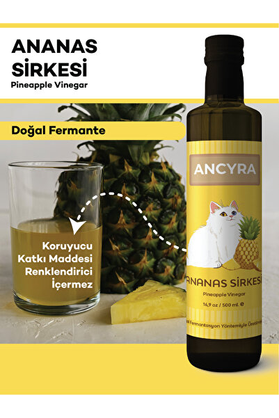 Ananas Sirkesi Doğal Fermante Pineapple Vinegar 500 ml