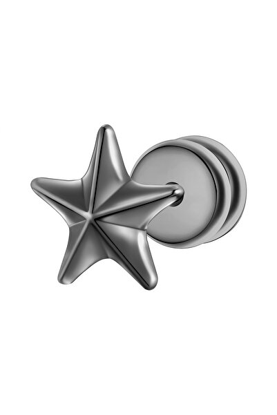 True Rebels Edelstahlohrstecker Ohrstecker Edelstahl gunmetal