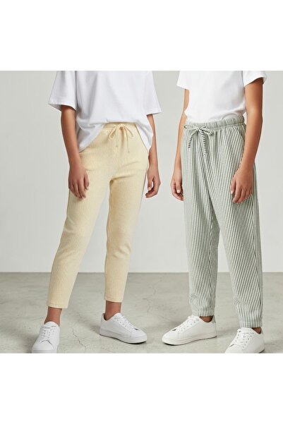 Patriko ΚΟΡΙΤΣΙΣΤΙΚΟ ΣΕΤ 2 ΠΑΝΤΕΛΟΝΙΩΝ ΝΕΑΣ ΣΕΖΟΝΗΣ ΜΕ ΡΙΓΕΣ ΣΕ ΣΧΕΔΙΑΣΜΟ ΝΕΡ...