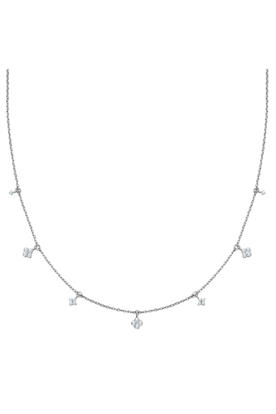 Glanzstücke München Silberhalskette Kette mit Anhänger Sterling silber Zirkon...