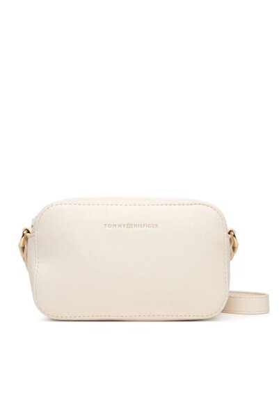 Tommy Hilfiger TH LOGO CAMERA BAG BEJ KADIN ÇAPRAZ ÇANTA