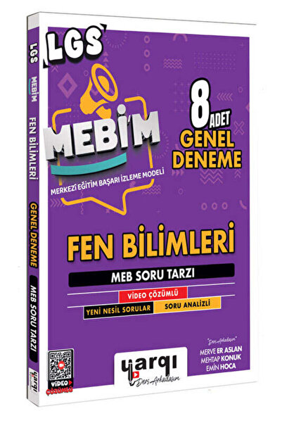 Yargı Yayınevi Yargı Ders Arkadaşım 8.Sınıf LGS MEBİM Fen Bilimleri 8 Adet Ge...