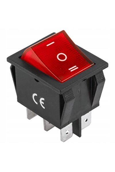 OEM On-Off Switch Button, Inny, IRS-203-1C, Black/Red