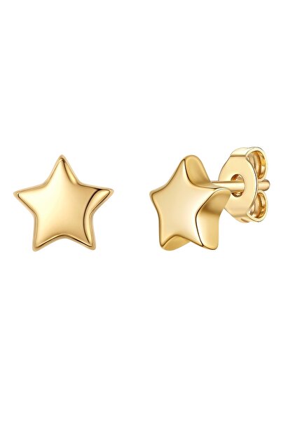 Lulu & Jane Modeschmuckohrstecker Ohrstecker gelbgold