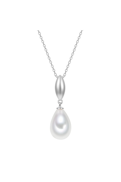 Lulu & Jane Perlenhalskette Kette mit Anhänger Glasperle weiß