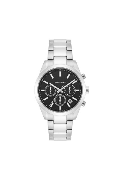 Spears & Walker Chronograph Herren Chronograph silber Edelstahl silber