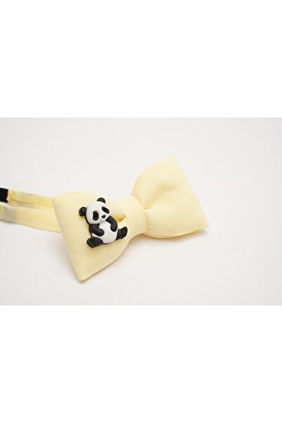 Bestyle Yellow Children's Bow Tie with Koala Pin