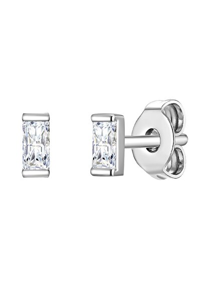 Lulu & Jane Modeschmuckohrstecker Ohrstecker Zirkonia weiß