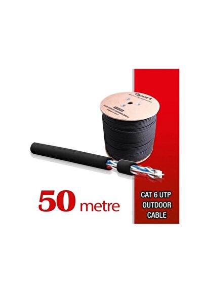 Nif Bilişim 50 Meters High Copper Utp 23Awg 0.58 mm Outdoor Cat6 Cable Outdoo...