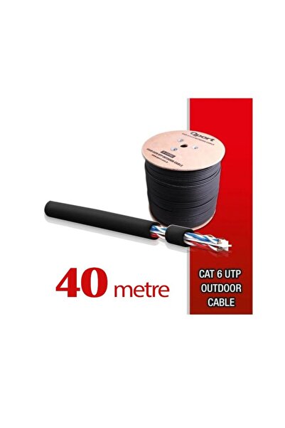 Nif Bilişim 40 Meters High Copper Utp 23Awg 0.58 mm Outdoor Cat6 Cable Outdoo...