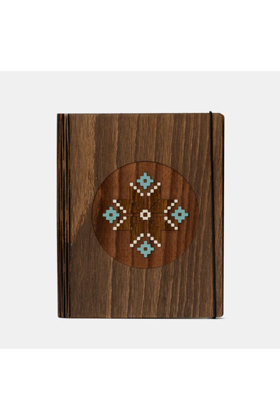 I WOOD BE Traditional Wooden Agenda Blue