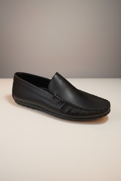 Modayak Modesa Black Genuine Leather Shoes