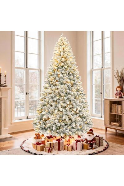 Dotail QLOFIE Τεχνητό Χριστουγεννιάτικο Δέντρο, 180 x 105 εκ., τεχνητό χιόνι,...