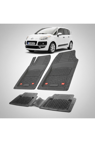 TEAMCAR Πατάκια αυτοκινήτου Citroen C3 Picasso MPV 1ης Γενιάς Συμβατά 2009-20...