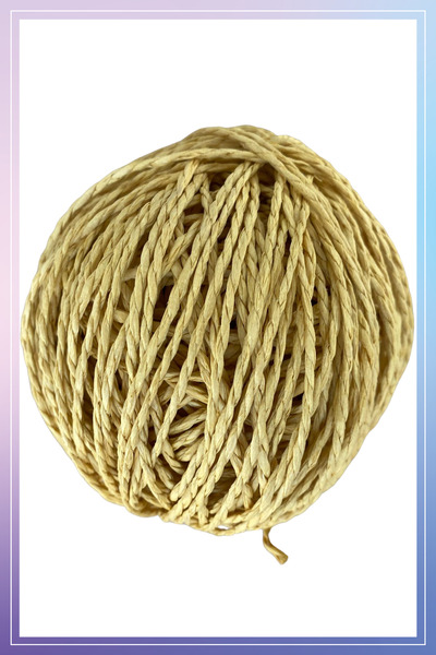 Mai Handmade Doğal Kağıt Ip 100 gr Yaklaşık 100-120 Metre Sarılmış Kağıt Ip Ö...