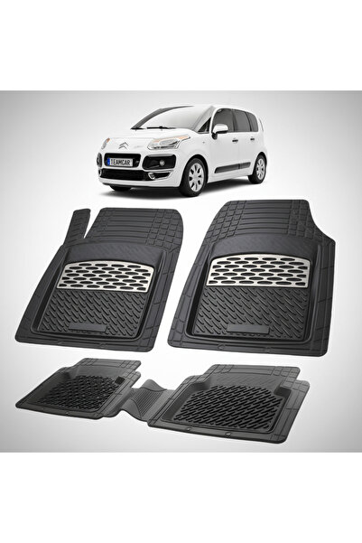 TEAMCAR Συμβατά πατάκια δαπέδου για Citroen C3 Picasso MPV 1ης Γενιάς 2009-20...