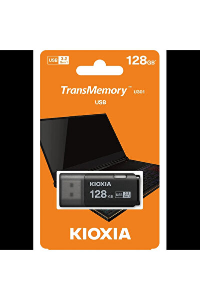 Kioxia 128GB U301 USB 3.2 Flash Bellek Siyah (LU301K128GG4)