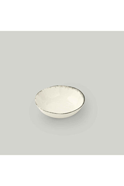 Linens Natura Porselen 12 cm Çerezlik Ekru-Antrasit