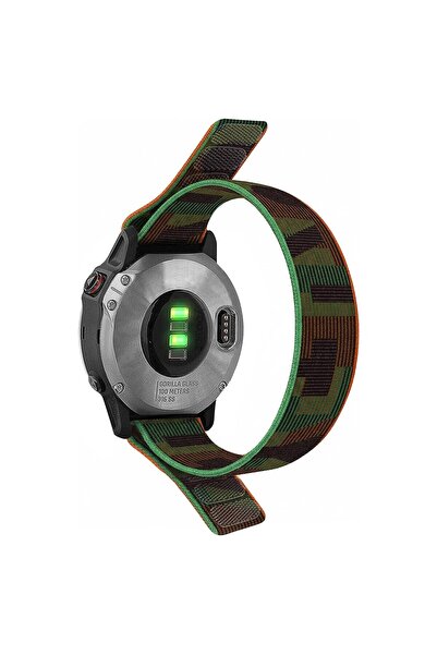 CaseOnn Garmin fenix 8 - 51 mm, Solar, Sapphire Kordon Hasır Kumaş UltraFit N...