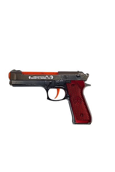 OEM Jucarie Tip Beretta Rosu 20 cm cu Lumini, Sunet si Efect Fum