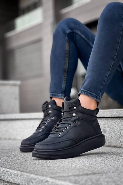Ayakkabium Ayk-0994 Premium Black Men's Casual Boots