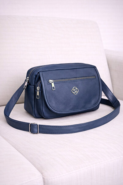 MILANOFOX Γυναικεία δερμάτινη τσάντα χιαστί και ώμου πολλαπλών θηκών για καθη...