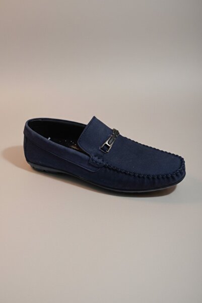 Modayak Modesa Dark Blue Genuine Leather Shoes
