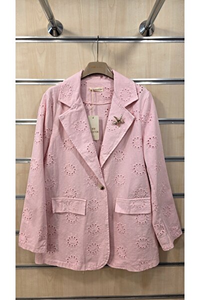 Park Moda Broşlu Fisto Ceket Pamuklu