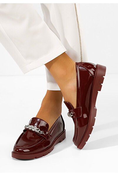 B T Shoes Mocasini dama lacuiti Anselia grena