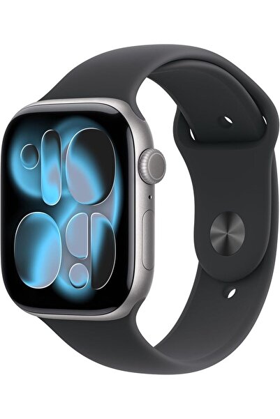 Apple ساعة ذكية سلسلة 11 مع نظام تحديد المواقع العالمي (GPS) مقاس 46 ملم، هيك...