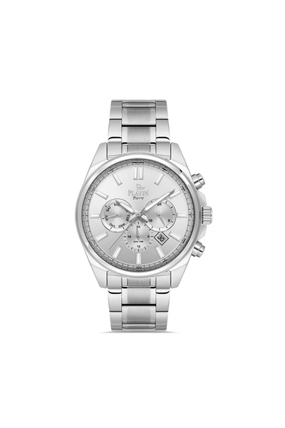 Platin Pierre Sa-Pl-1227Ga-A1 Steel Cord Functions Active Men's Wristwatch