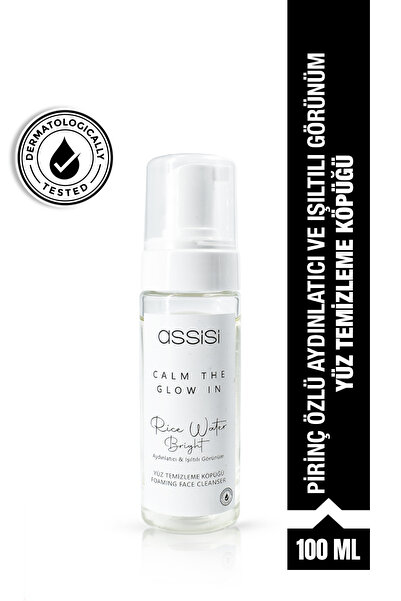 Assisi Pirinç Mayası Yüz Temizleme Köpüğü 100 ml Cilt Temizleyici Nemlendiric...